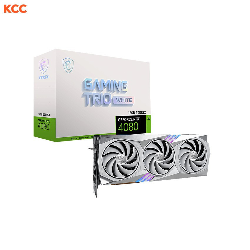 VGA MSI GeForce RTX 4080 16GB GAMING TRIO WHITE