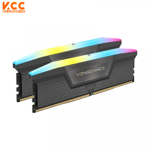 RAM Corsair VENGEANCE RGB 64GB | 2x32GB, DDR5 DRAM - BLACK (CMH64GX5M2B5600C36)