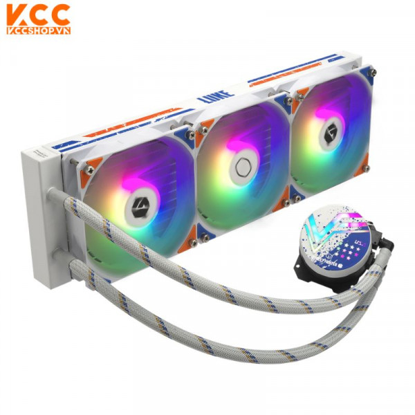 Tản nhiệt nước CoolerMaster MASTERLIQUID 360L CORE SF6 LUKE RGB WHITE (MLW-D36M-A17PZ-LK)