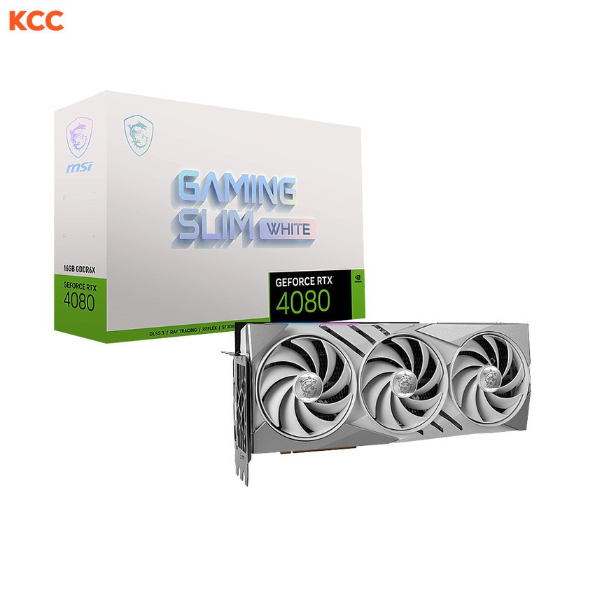 VGA MSI GeForce RTX 4080 16GB GAMING SLIM WHITE