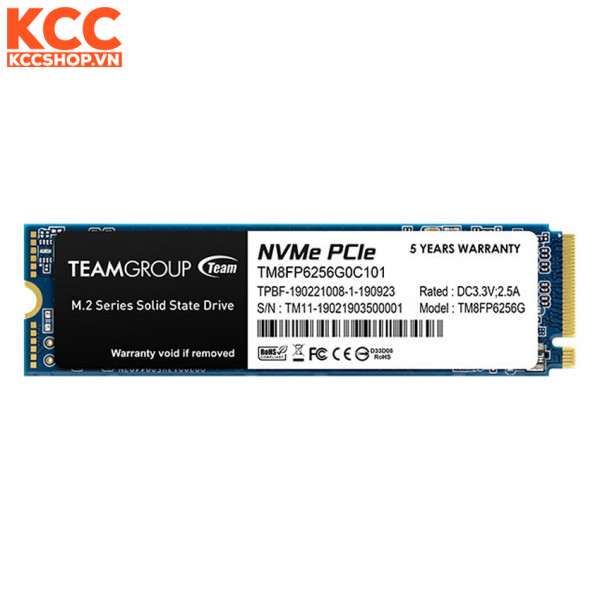 Ổ CỨNG SSD TEAMGROUP MP33 256GB M.2 2280 PCIE 3.0X4 (TM8FP6256G0C101)