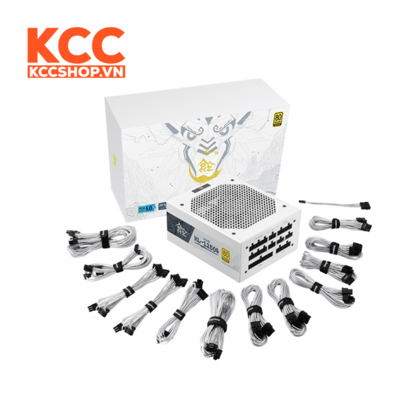 NGUỒN SEGOTEP KL1250W WHITE - 1250W - 80 PLUS GOLD - FULL MODULAR - ATX3.0+PCIE5.0