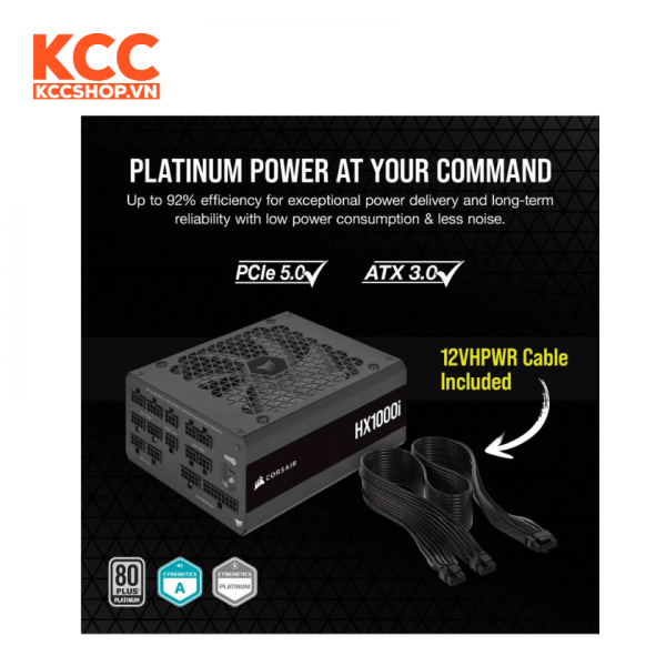 Nguồn máy tính Corsair HX1000i Platinum (CP-9020259-NA) 