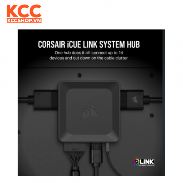 Bộ điều khiển quạt máy tính và dây đèn RGB Corsair iCUE LINK System Hub (CL-9011116-WW)