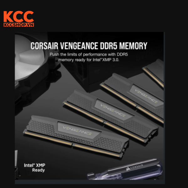 Ram Corsair Vengeance Black Heatspreader C40 96GB (2x48GB) 5600 MHz DDR5 (CMK96GX5M2B5600C40)