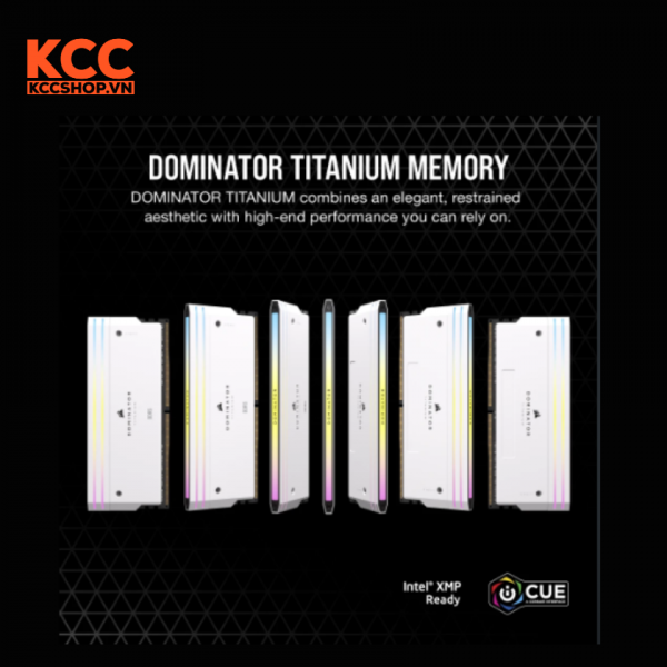 Ram Corsair DOMINATOR TITANIUM RGB White Heatspreader C36 48GB (2x24GB) 7000 MHz DDR5 (CMP48GX5M2B7000C36W)