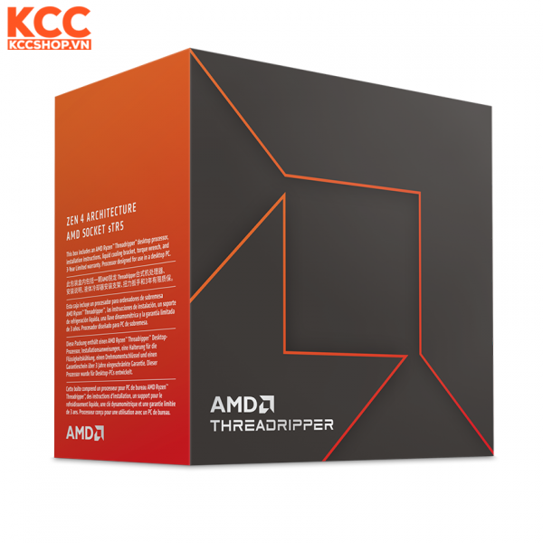 CPU AMD Ryzen Threadripper 7980X (AMD Ryzen Up to 5.1 GHz / 3.2GHz, 64 Cores 128 Threads, sTR5)