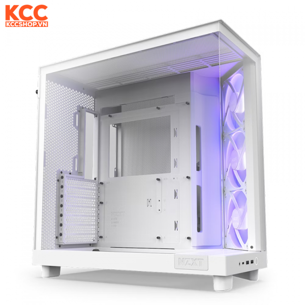 Vỏ Case NZXT H6 Flow RGB (Black/ White)