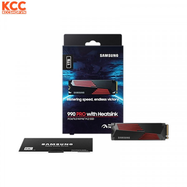 SSD Samsung 990 Pro 1TB PCIe Gen 4.0 x4 NVMe With Heatsink MZ-V9P1T0CW