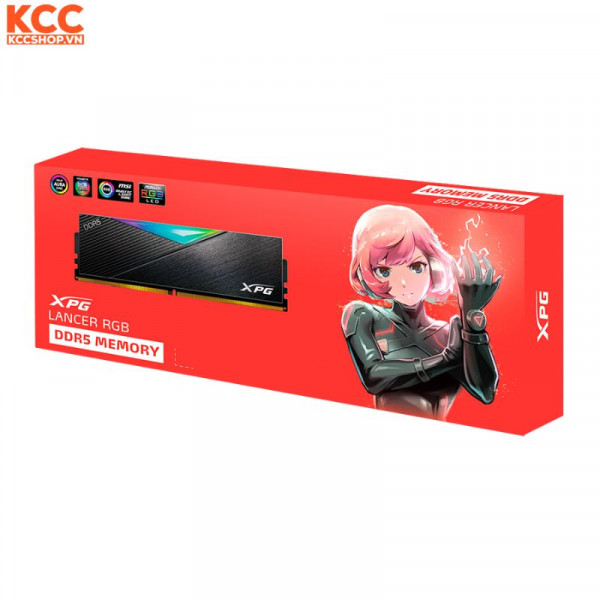 RAM ADATA LANCER DDR5 16GB 6000Mhz Black RGB (AX5U6000C3016G-CLARBK)