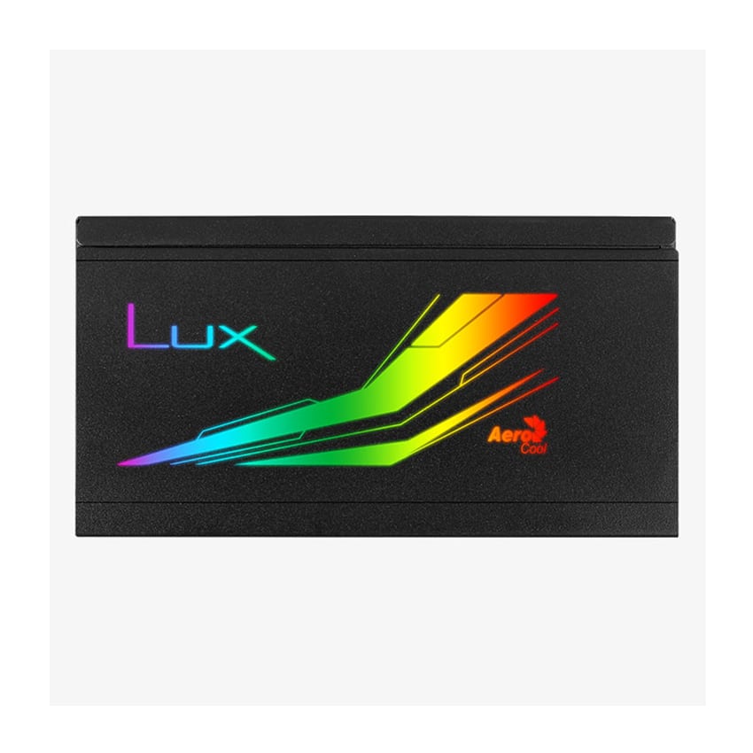 Nguồn Aerocool LUX RGB RGB 550W ( 80 Plus Bronze/Màu Đen/Led RGB)