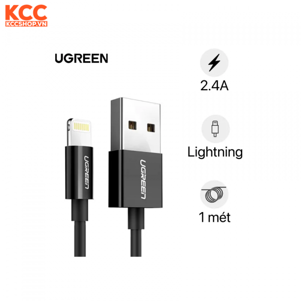 Cáp sạc Ugreen US155 USB-A to Lightning MFI 1M (10470)