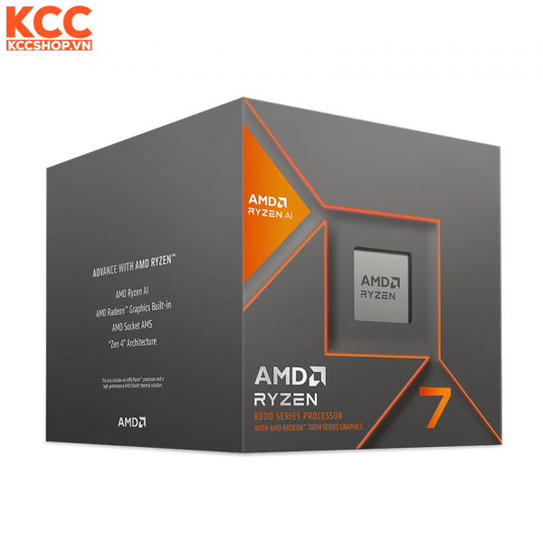CPU AMD Ryzen 7 8700G (4.2GHz Up to 5.1GHz / 8 nhân 16 luồng / 24MB / AM5)