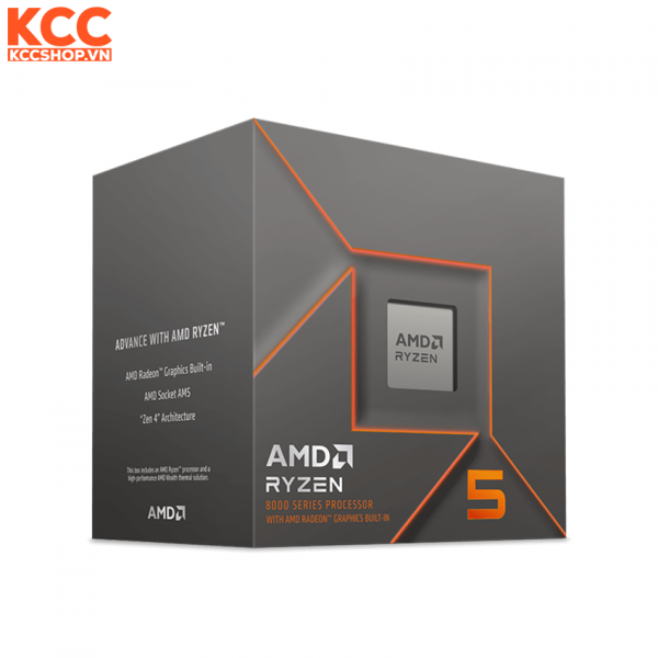 CPU AMD Ryzen 5 8600G (4.3GHz Up to 5.0GHz / 6 nhân 12 luồng / 22MB / AM5)