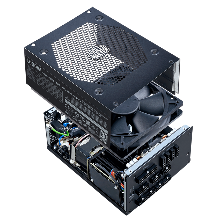 Nguồn Cooler Master V1000 1000W (80 Plus Gold Full Modular/Màu Đen)