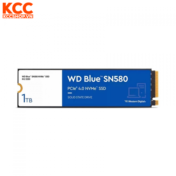 Ổ cứng SSD Western Digital Blue SN580 1TB PCIe Gen4 x4 NVMe M.2 WDS100T3B0E