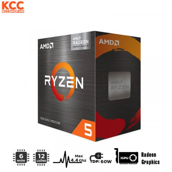 CPU AMD Ryzen 5 5500GT (3.6GHz Boost 4.4GHz / 6 nhân 12 luồng / 19MB / AM4)