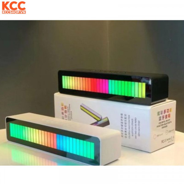 Loa Bluetooth kiêm Đèn LED Trang Trí LED RGB Nhảy Theo Nhạc (Đen/ Trắng)
