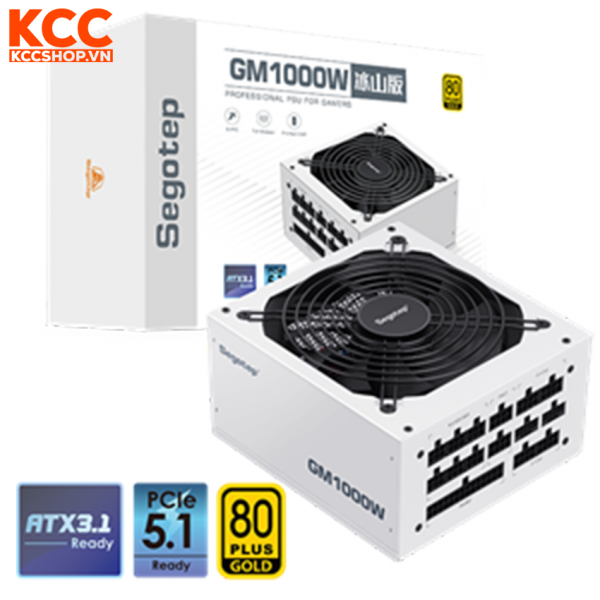 Nguồn máy tính Segotep GM1000W White ATX3.1