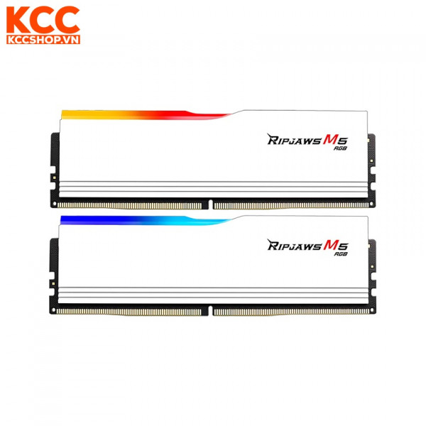 Ram G.Skill Ripjaws M5 RGB 48GB (2x24GB) CL40 5200MHz DDR5 White (F5-5200J4040A24GX2-RM5RW)
