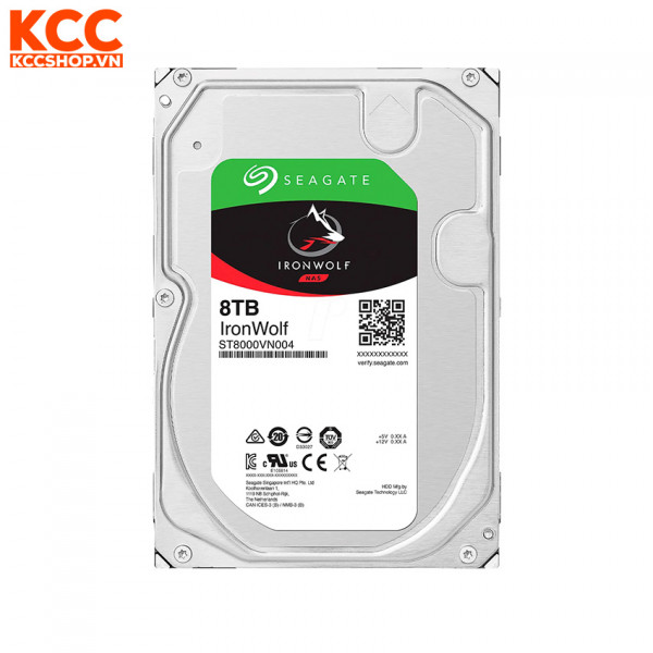 Ổ cứng HDD Seagate IronWolf 8TB ST8000VN004 (3.5 in, 8TB, 7200rpm, 6Gb/s, 256MB)