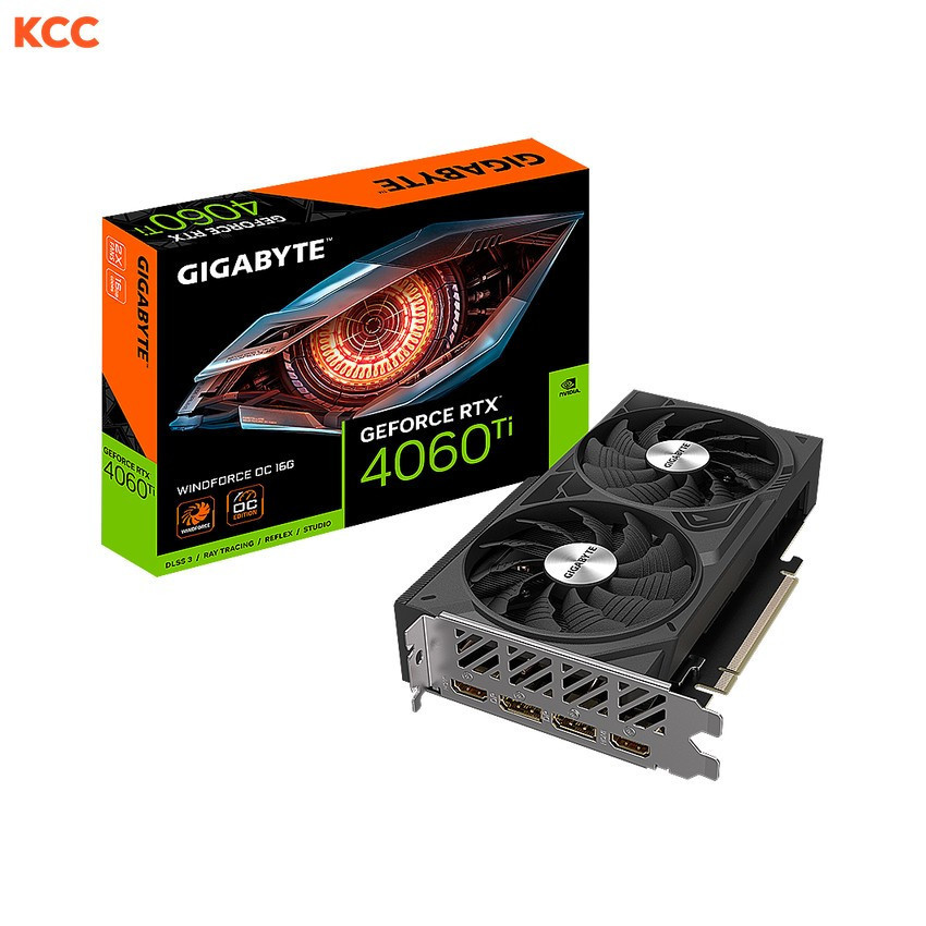 VGA Gigabyte GeForce RTX 4060 Ti WINDFORCE OC 16G (GV-N406TWF2OC-16GD)