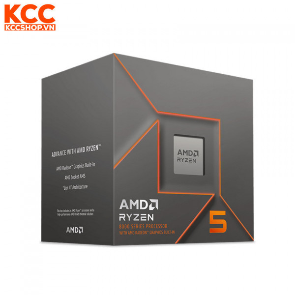 CPU AMD Ryzen 5 8600G Chính hãng (4.3GHz Up to 5.0GHz / 6 nhân 12 luồng / 22MB / AM5)