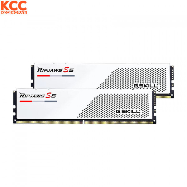 Ram G.Skill Ripjaws S5 32GB (2x16GB) CL36 6000MHz DDR5 White (F5-6000J3648D16GX2-RS5W)
