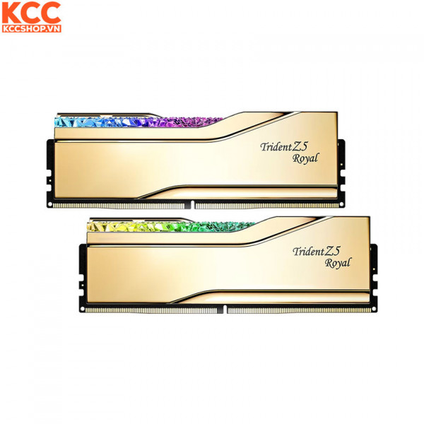 Ram G.Skill Trident Z5 Royal 48GB (2x24GB) CL40 8400MHz DDR5 Gold (F5-8400J4052G24GX2-TR5G)
