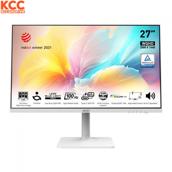 Màn hình đồ họa MSI Modern MD272QXPW (27in / IPS / QHD / 100Hz / 4ms)