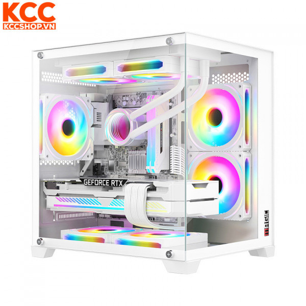 Vỏ case Magic Aqua-M Ultra White (MATX)