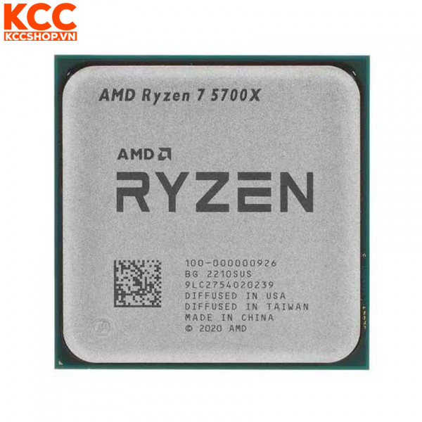 CPU AMD Ryzen 7 5700X Tray (3.4 GHz Upto 4.6GHz / 36MB / 8 Cores, 16 Threads / 65W / Socket AM4)