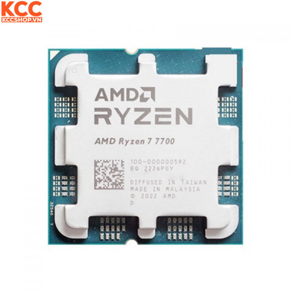 CPU AMD Ryzen 7 7700 Tray (3.8 GHz Upto 5.3GHz / 40MB / 8 Cores, 16 Threads / 65W / Socket AM5)