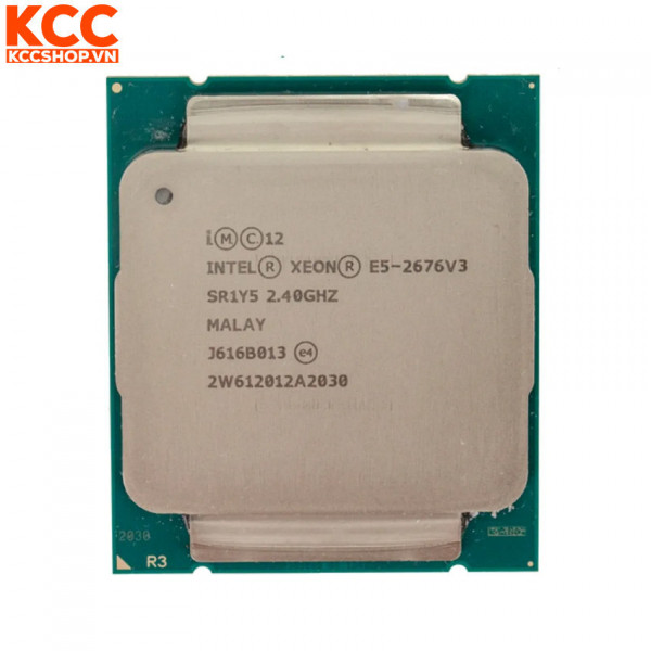 CPU Intel Xeon E5 2676V3 (2.4GHz Turbo Up To 3.2GHz, 12 nhân 24 luồng, 30MB Cache, LGA 2011-3)