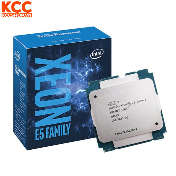 CPU Intel Xeon E5 2699V3 (2.3GHz Turbo Up To 3.6GHz, 18 nhân 36 luồng, 45MB Cache, LGA 2011-3)