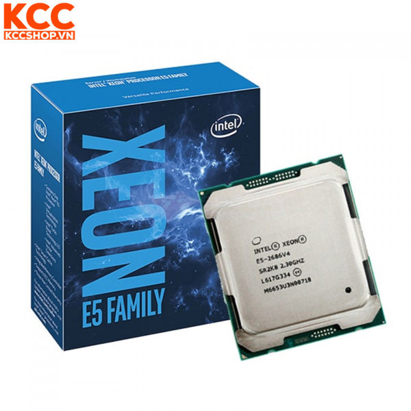 CPU Intel Xeon E5 2686V4 (2.3GHz Turbo Up To 3.0GHz, 18 nhân 36 luồng, 45MB Cache, LGA 2011-3)