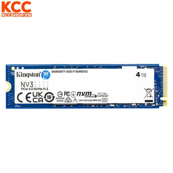 Ổ cứng SSD Kingston NV3 4TB M.2 PCIe Gen4 x4 NVMe SNV3S/4000G