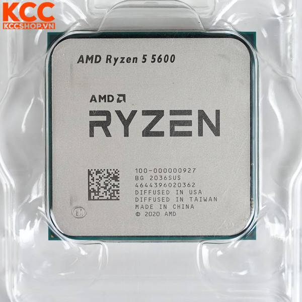 CPU AMD Ryzen 5 5600 Tray (3.5GHz Upto 4.4GHz / 32MB / 6 Cores, 12 Threads / 65W / Socket AM4)