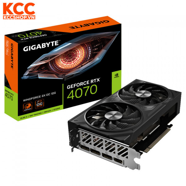 VGA Gigabyte GeForce RTX 4070 WINDFORCE 2X OC 12G