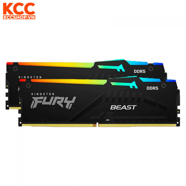 Ram Kingston Fury Beast RGB CL30 32GB 6000MHz DDR5 (2x16GB) Kit of 2 (KF560C30BBAK2-32)