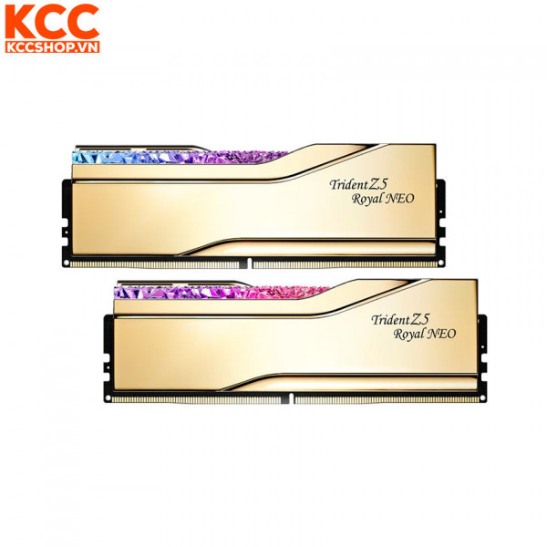 Ram G.Skill Trident Z5 Royal Neo 32GB (2x16GB) CL28 6000MHz DDR5 Gold (F5-6000J2836G16GX2-TR5NG)