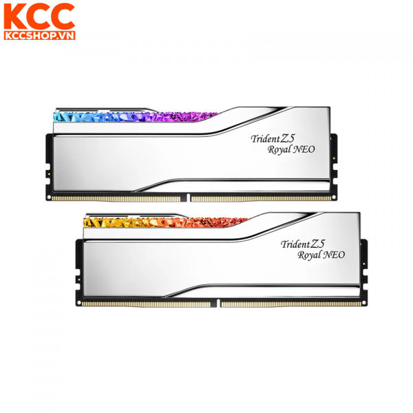 Ram G.Skill Trident Z5 Royal Neo 32GB (2x16GB) CL30 6400MHz DDR5 Silver (F5-6400J3039G16GX2-TR5NS)