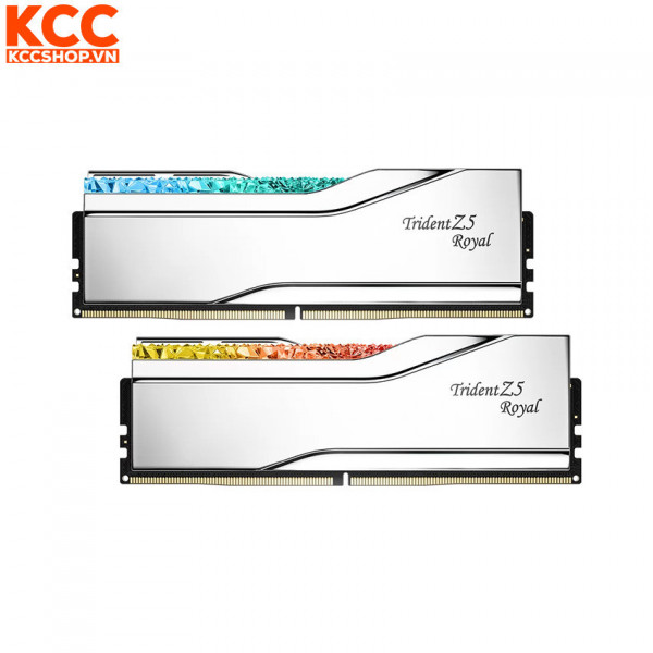 Ram G.Skill Trident Z5 Royal 32GB (2x16GB) CL30 6400MHz DDR5 Silver (F5-6400J3039G16GX2-TR5S)