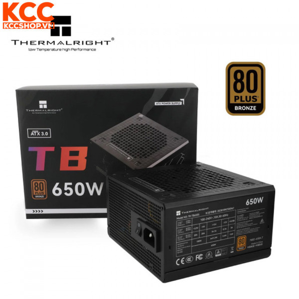 Nguồn máy tính Thermalright 650W TR-TB650S 80 Plus Bronze