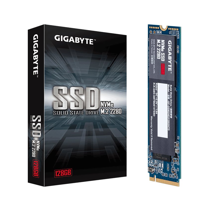 Ổ cứng SSD Gigabyte 128GB M.2 2280 PCIe NVMe Gen 3×4 (Đoc 1550MB/s, Ghi 550MB/s) – (GP-GSM2NE3128GNTD)
