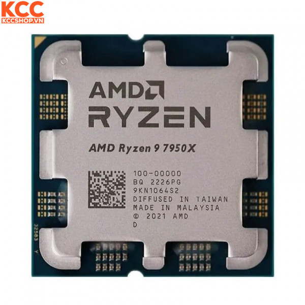 CPU AMD Ryzen 9 7950X Tray (4.5GHz boost 5.7GHz, 16 nhân 32 luồng, 80MB Cache, 170W, Socket AM5)