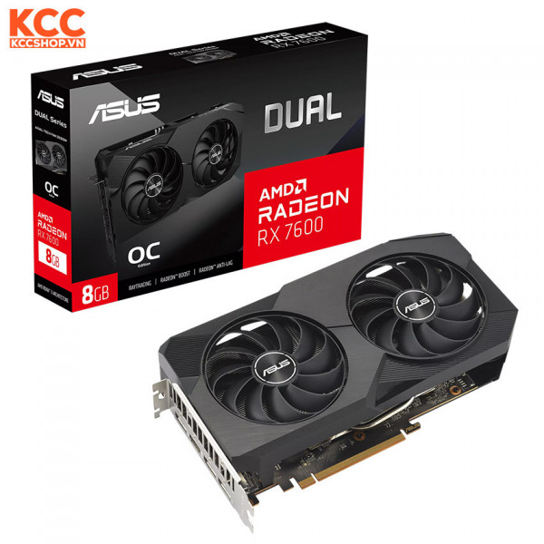 VGA ASUS Dual Radeon RX 7600 OC Edition 8GB GDDR6