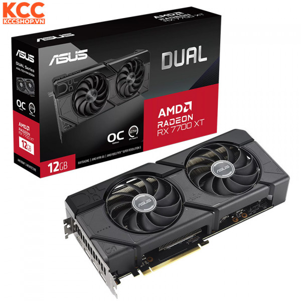 VGA ASUS Dual Radeon RX 7700 XT OC Edition 12GB GDDR6