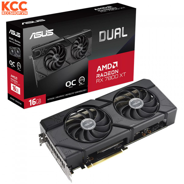 VGA ASUS Dual Radeon RX 7800 XT OC Edition 16GB GDDR6