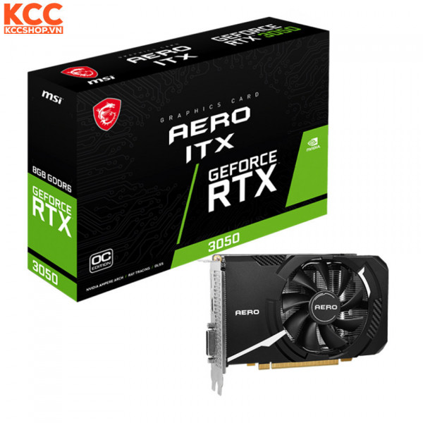 VGA MSI GeForce RTX 3050 AERO ITX 8G OCV1